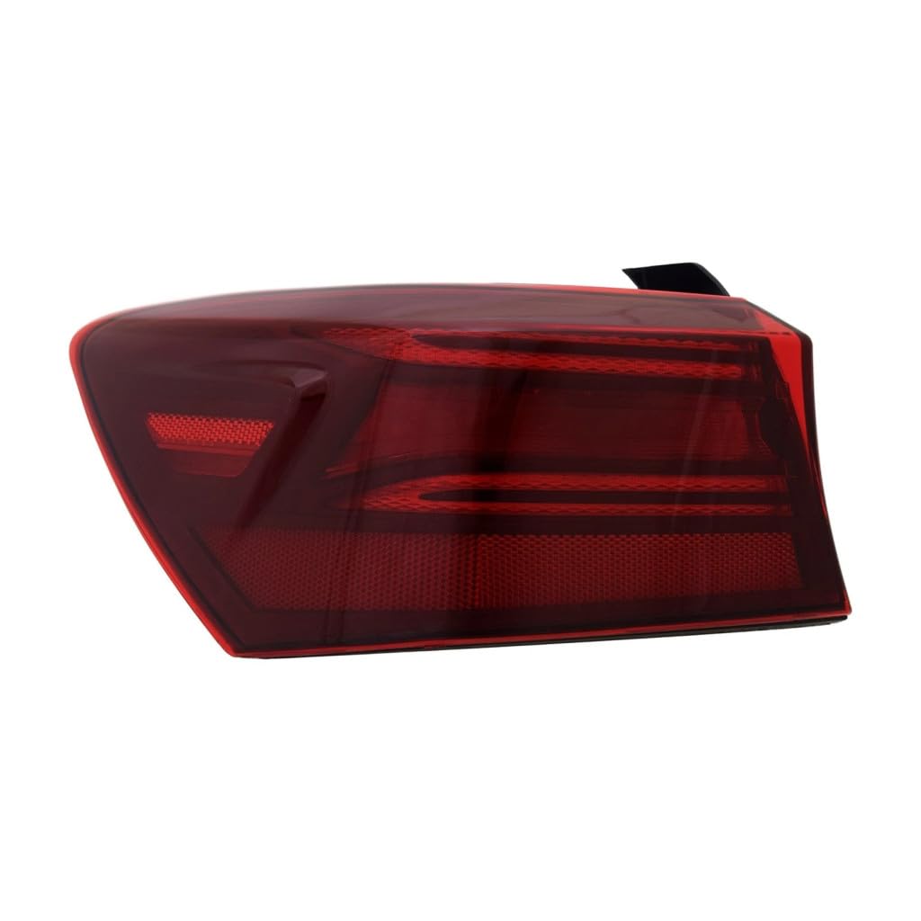 KarParts360 For Kia Forte 2022 2023 2024 Tail Light Driver Side | Outer | Red Lens | LED | PC Plastic Lens/Housing Material | With Bulbs | Replacement