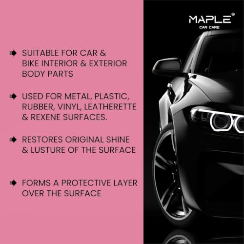 Image of Maple Car Care All in One Polish 5 Litre x 2 Pack | Non-Greasy Dashboard & Interior Polish with UV Protection | Long-Lasting Shine for Plastic, Rubber & Vinyl Surfaces | Keeps Car Interiors Looking