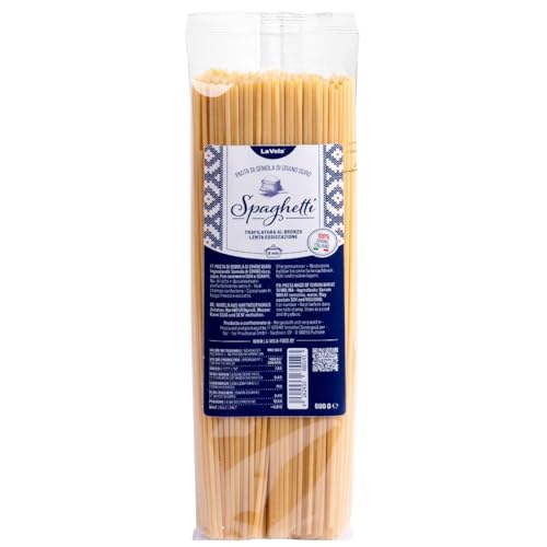 La Vela Spaghetti, Pasta, Trafilatura al Bronzo, 500g, Traditionelle Nudel-Spezialität, hergestellt...