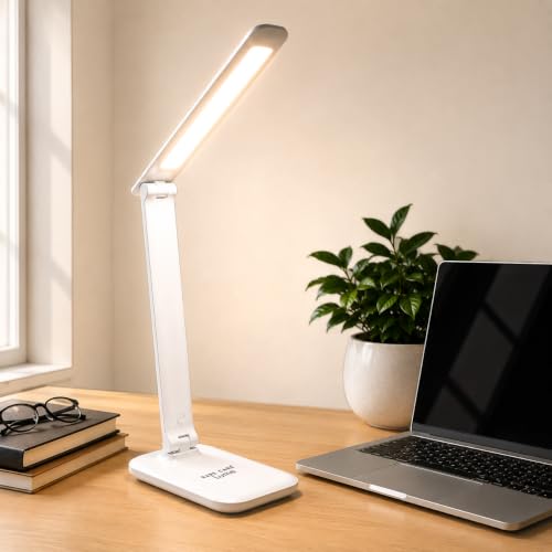 RARECARE Super Bright Table Lamp for Study Room, Rechargeable LED...
