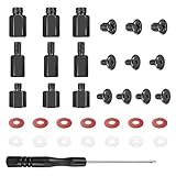 Kit de Vis pour SSD M.2, Vis NVMe pour Carte Mère ASUS MSI Gigabyte Asrock, 9 Entretoises 10 Vis 14 Jointures Isolantes 1 Tournevis(Noir)