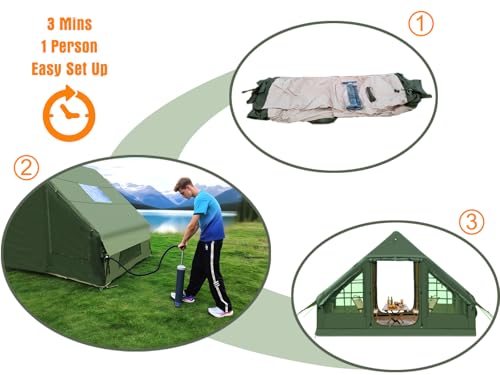 3-Minute Setup Inflatable Family Tent