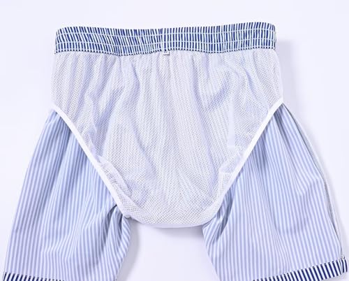 Image of Tyhengta Men's Swim Trunks Quick Dry Beach Shorts with Zipper Pockets and Mesh Lining