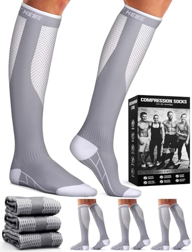 Image of Laite Hebe 3 Pack Medical Compression Sock-Compression Sock For Women and Men Circulation -Best for Running,Nursing,Athletic Sports