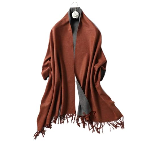 Écharpe en cachemire sauvage marron pour homme et femme, un accessoire d'hiver doux et intemporel