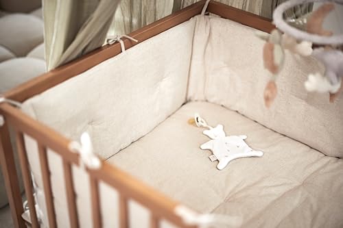 Jollein Baby Comforter - Harvest, Natural - Dummy Cloth - Cuddly Blanket - 75% Cotton, 25% Polyester - Oeko-Tex Certified - Bear - Image 4
