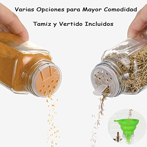 Mejores precios y opiniones de Especieros con frascos de vidrio los más solicitados. 6 Mejores precios y opiniones de Especieros con frascos de vidrio los más solicitados. 6