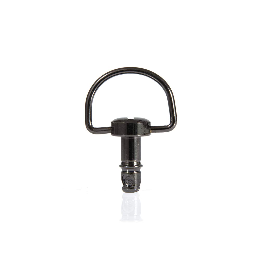Oldbones - Juego de 10 fijaciones de carenado tipo B (1/4 de giro rápido para motocicleta, 17 mm, cromo negro
