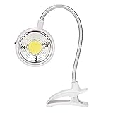 Cuello de ganso 360 ° flexible y más largo - la luz de lectura está diseñada con un cuello de ganso suave y 402 ° flexible, más fácil de ajustar la dirección de iluminación a su área de trabajo.