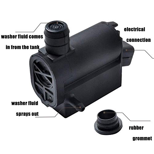 Otuayauto Windshield Washer Pump With Grommet For Hyundai Accent | Elantra | Santa Fe, Kia Borrego | Forte | Forte 5 | Sorento | Soul 98510-1W000 #TOP2