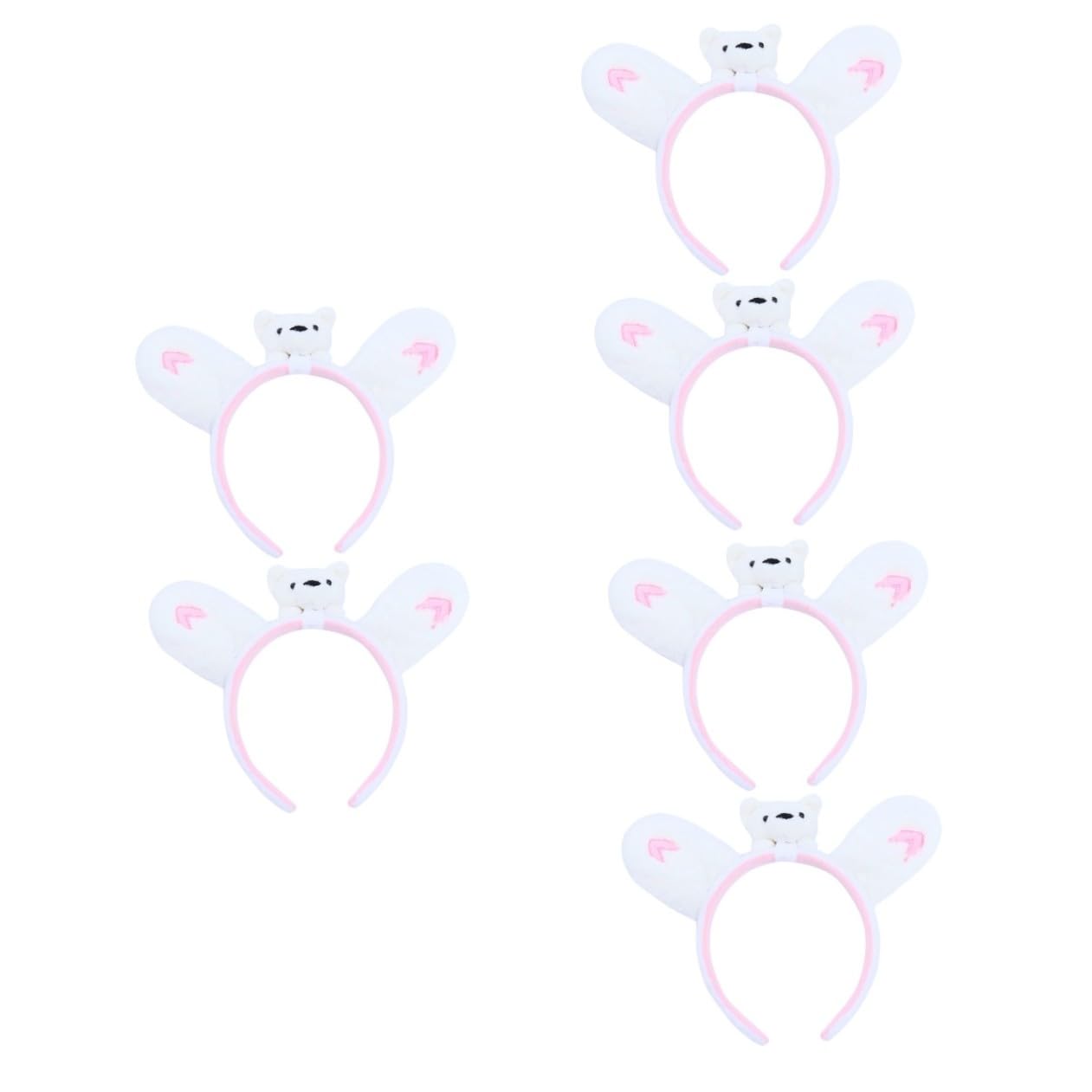 FOMIYES 6stücke Kreative Cartoon-haarreifen Mit Lustigem Bären-design Haarschmuck Partys Cosplay Und Besondere Anlässe Für Frauen Und Mädchen