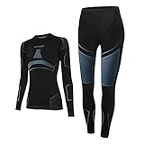 Fuktionsetikett von Fasern: An jeder Funktionswäsche Damen wird ein Funktionsetikett nach der entsprechenden Zertifizierung gehängt, welches direkt beweist, dass unsere verwendeten Fasern geschmeidige und langlebige Eigenschaft besitzen. Mit diesen Fasern schützt die Skiunterwäsche Damen Ihnen vor der Reibung zwischen Haut und Stoff, auch wenn Sie mit der warmen Unterwäsche den langen und starken Sport treiben. Der Temperatur regulierende Bambuskohlenstoff mit der Porosität ermöglicht frisch.