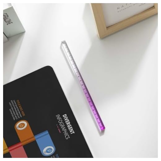 DIY Drawing Tools Acrylic Creative Transparent Math Drawing Ruler Korean 15cm 20cm 30cm Gradient Straight(15cm-G)