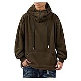 [Yezai] パーカー メンズ プルオーバー 無地 長袖 フード付き 秋服 男女兼用 快適 オシャレ カジュアル 大きいサイズ 春服 秋服 冬服 GREEN-XL