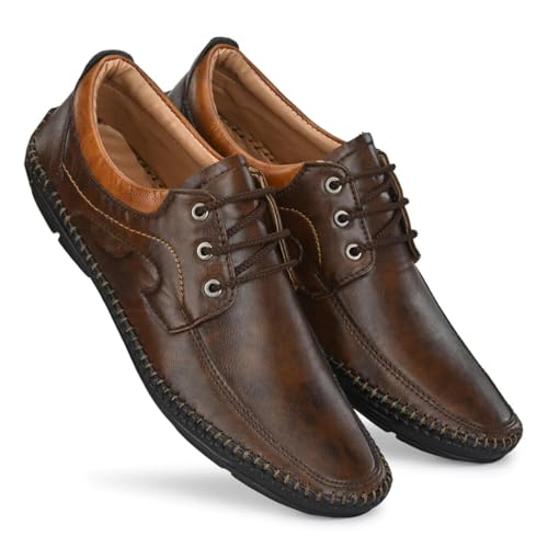 Image of Leatherkraft Formal Lace-Up Derby Shoes