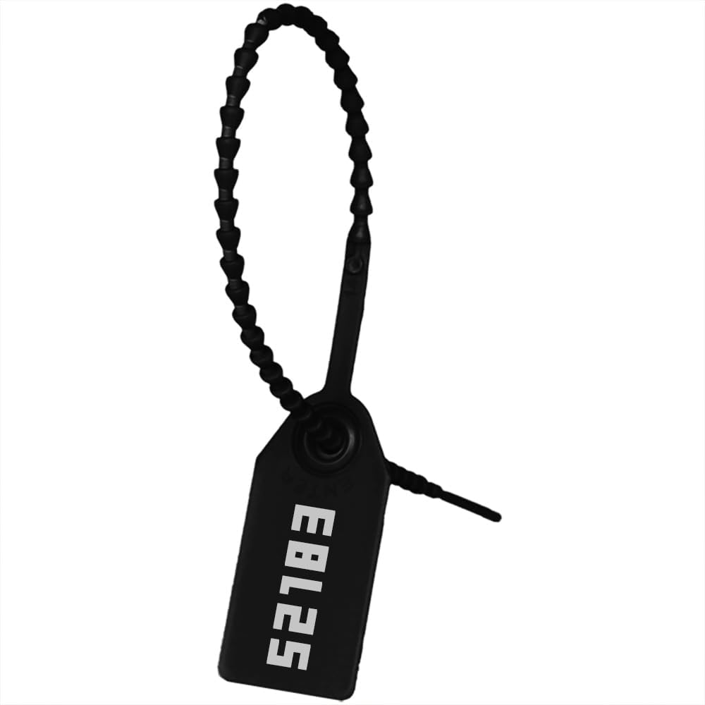 100pcs Numbered Plastic Seals Disposable Label Tag Printed with Random Numbers for Apparel Bag Service Boutique Logistics Merchandise