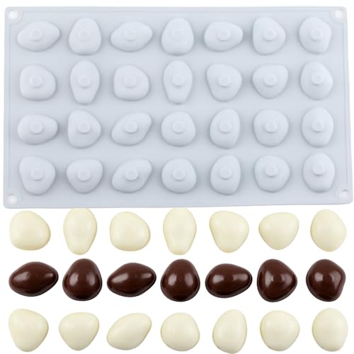 EPYHREHM Stone Shape Silicone Chocolate Molds Stone Mold For Candy Chocolate