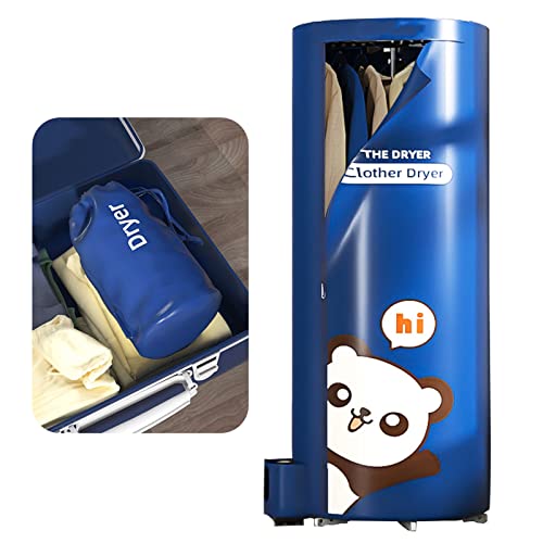 BeiLiHe Draagbare Droger Verticale Electrisch Verwarmde Heteluchtdroger 900W, Draagbare Electrische Föhndroger (Cor: B)