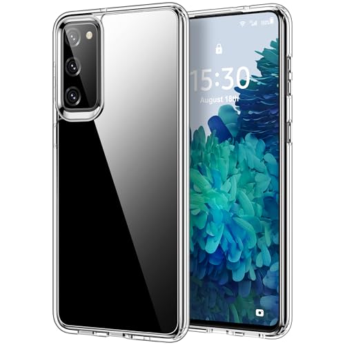 HOOMIL for Samsung Galaxy S20 FE 5G Case Clear [Anti-Yellowing] Anti-Scratch Transparent Hard Back and Soft Edge [Military Grade Drop Protection] Shockproof Phone Cover - Crystal Clear