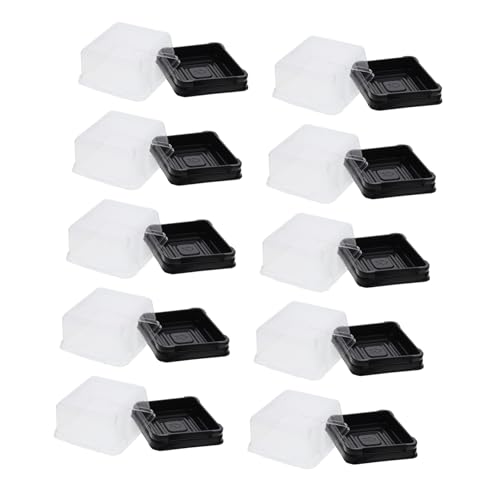 FUNOMOCYA 100Pcs Moon Cake Wrapping Boxes Egg Yolk Puff Holder Dessert Packing Containers for Easy Assembly and Transportation