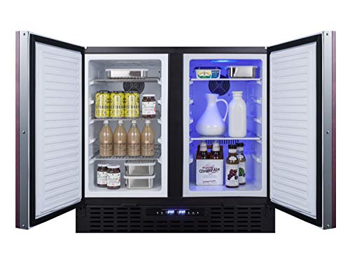 Summit 36" Refrigerator Freezer, Side-By-Side, Undercounter, 5.8 cu.ft Capacity, Panel Ready* - FFRF36IF (Panels not Included) on Fridge.com