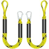 3 Feet Bungee Dock Line Boat Ropes for Docking Line Mooring Rope with Stainless Steel...
