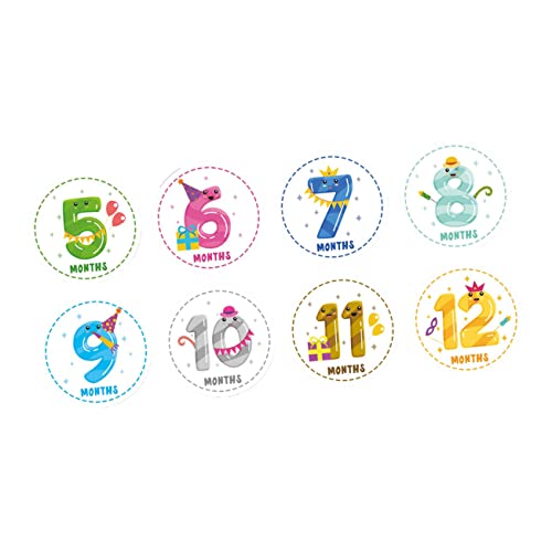 12 Pezzi Adesivi Neonati Adesivo Per La Pancia Del Bambino Per Pietre Miliari Del Del Mese Del Cuciti Per La Crescita Del