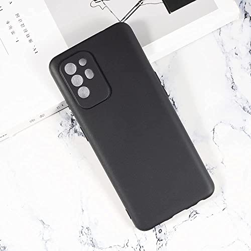 Image of for [ Oppo F19 Pro Plus ] Liquid Silicone Back Case Cover Flexible |Inner Lining| with Camera Protection Back Cover for [ Oppo F19 Pro Plus ] - Black