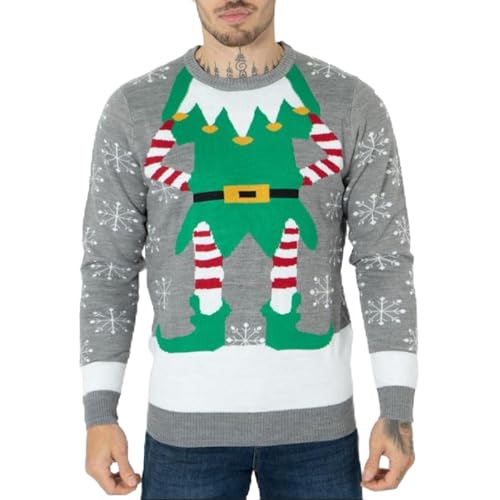 NOROZE Herren Damen Unisex Neuheit Weihnachten Pullover Strickpullover...