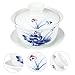 ABOOFAN 1 Juego taza de té sopera mercadería colador infusor bol platillo tapa vajilla equipo porcelana café tazón de té de cerámica taza de té del hogar sopera de estilo retro Blue Imagen de ABOOFAN 1 Juego taza de té sopera mercadería colador infusor bol platillo tapa vajilla equipo porcelana café tazón de té de cerámica taza de té del hogar sopera de estilo retro Blue