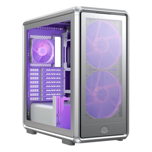 Cooler Master Masterframe 600 Mesh Silver ARGB Case | Freeform 2.0 Plate-Forme modulaire ATX Mid-Tower Case | Support jusqu'Ă RTX 5090 | Support AIO de 420 mm | Connecteur de Type C | Cadre en