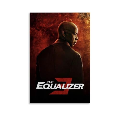 MTILNCFHW Vigilante - Póster de película vintage de suspenso de acción The Equalizer para dormitorio, lienzo decorativo para pared, 60 x 90 cm, estilo sin marco
