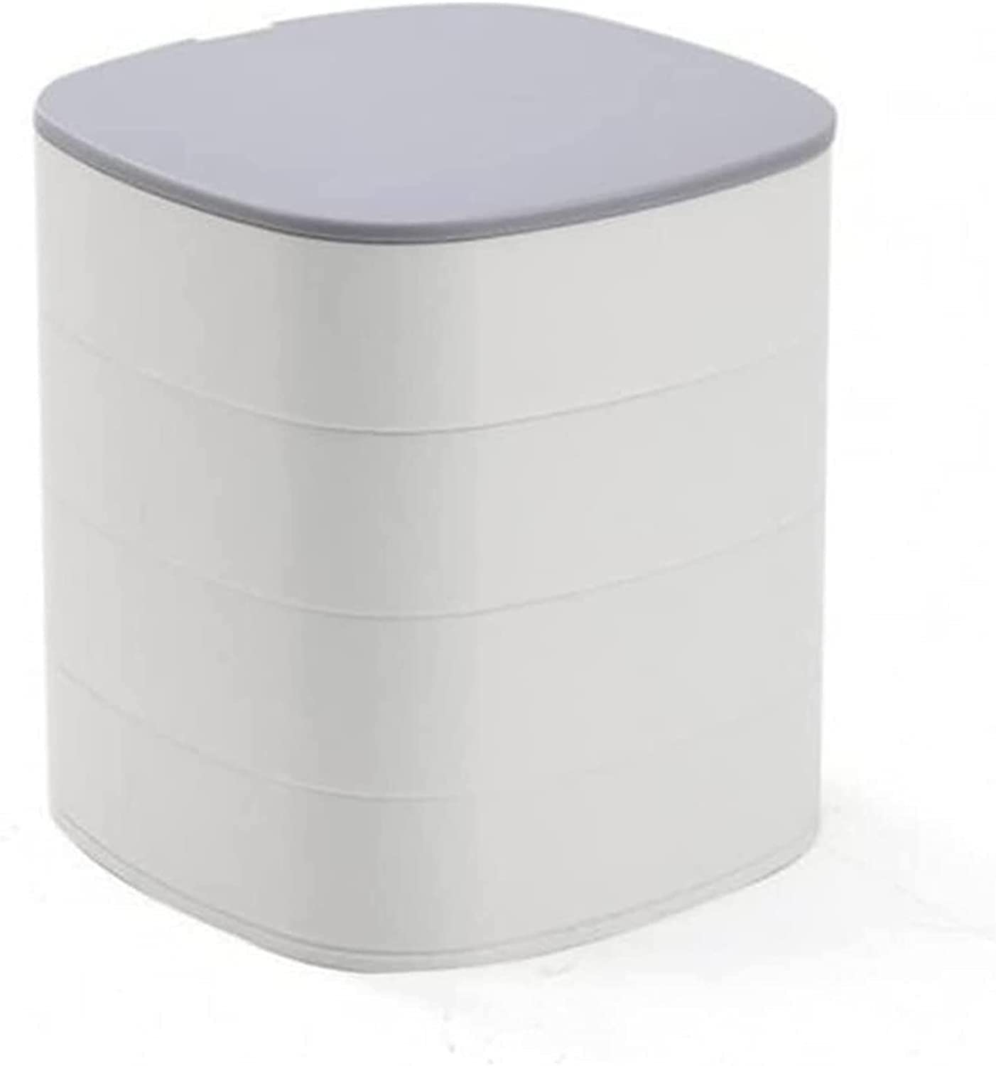 Caja de Almacenamiento de Accesorios giratoria, Caja de Almacenamiento en Capas para Pendientes, Horquillas, tocados y Espejos