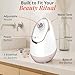 Vanity Planet Aira Ionic Facial Steamer (Rose Gold) - Pore Cleaner That Detoxifies, Cleanses and Moisturizes - Adjustable Nozzle, Water Tank with 3 Essential Oil Baskets