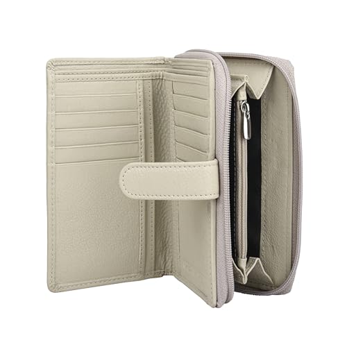 Image of URBAN FOREST Stella Sand Leather Wallet for Women