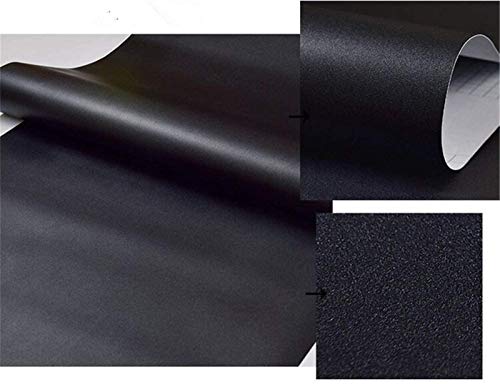 Image of Yancorp 24 inchx120 inchMatte Black Contact Paper Peel and Stick Wallpaper Solid Teal Self-Adhesive Drawer Stick and Peel Countertop (24 inchx120 inch, Black)