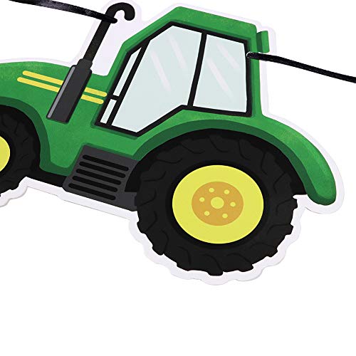 SUNBEAUTY 3 stuks tractor-verjaardagsbanner, Happy Birthday-slinger, tractor, verjaardagsdecoratie - Image 8