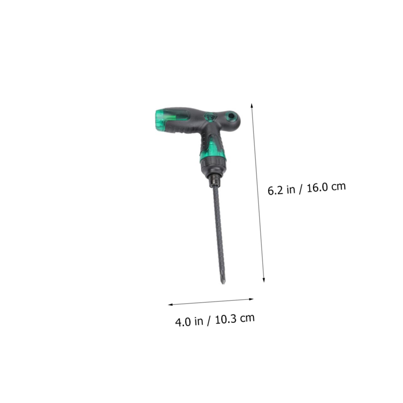 Operitacx 2 Set Cacciavite 2 in 1 Telescopico Cricchetto Testa Piatta Chiave Precisione Cacciaviti Antiscivolo Cacciavite Esagonale Manico in Pp Black 4 Pezzi*2