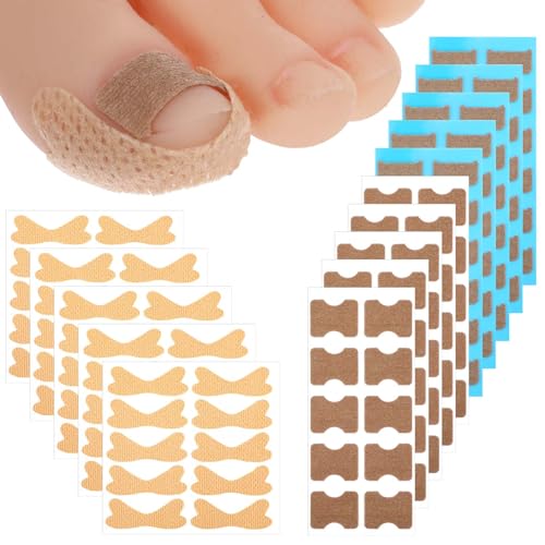 Parche corrector de uñas encarnadas transpirable de 15 hojas, 330 piezas sin dolor, herramienta profesional de corrección de tratamiento de uñas encarnadas para mujeres y hombres