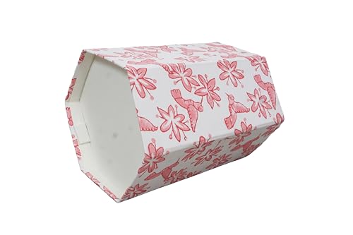 Image of Generic 3.3 Gallon Cotton Hand Block Printed Paper Waste Basket |Small Decorative Trash Can for Housewarming Gifts in Living Room, Bedroom, Bathroom | Eco-Friendly, Plastic-Free (1, PINK BIRD)