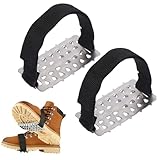 Griffel Zapatos - Acero Inoxidable Con Tracción Profunda - y Picos de tracción de la Nieve, para Escalada, Montañismo, Senderismo Y Mochilero Hombres Mujeres Y Adultos