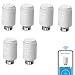 Produktbild Zigbee 6 Stück Smartes Heizkörperthermostat, WiFi Thermostat Smart Home Heizungsregler für alle Ventile,Thermostat für Heizung und Digitale Einzelraumsteuerung per App