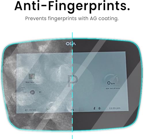 Image of ArmourPro Screen Guard for Ola S1 / S1 Pro /Ola S1 Air Electric Scooter, Full Screen Protector with Installation Kit, HD Clear Display Protection, Scratch Resistant - Pack of 2