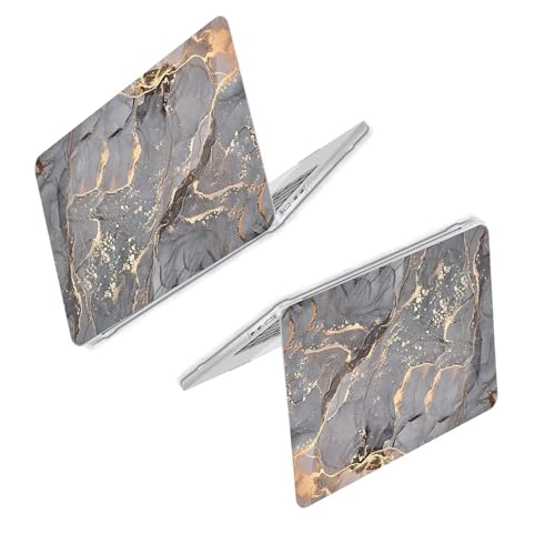 Funda MacBook Pro 14 rígida mármol C para modelos M4 M3 M2 M1 con protector de teclado 3