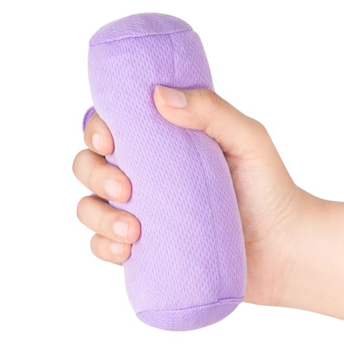 Palm Grips, Hand Contracture Cushions, Finger Grips, Finger Splitter, Palm Protector for Hand Contracture, Grip Strengthener Pad for Elderly, Stress Relief, Sweat Resistant, Washable, Purple, S, 1 Pcs