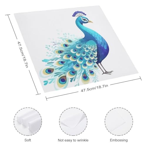 Servilletas de Tela Cuadradas Estilo Floral 18.7 in 4 Unidades miniatura 2