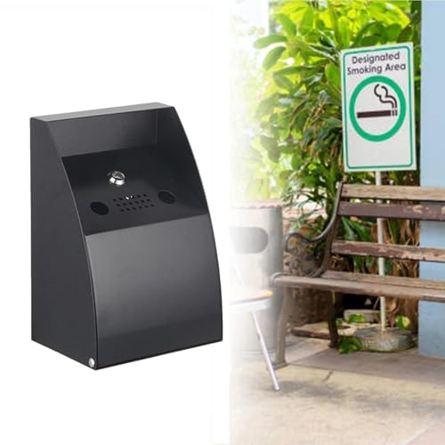 Ceniceros de Pared para Exteriores, de Gran Capacidad, de Acero Inoxidable, con Cerradura, para Cigarrillos, inoxidables y con Llave.