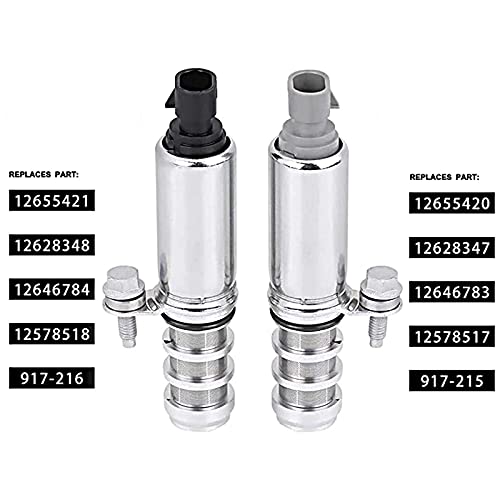 Intake And Exhaust Camshaft Position Actuator Solenoid Valve Kit - Replaces 12655421, 12655420 - Fits Chevy Cobalt, Hhr, Malibu, Equinox, Gmc Terrain, Pontiac G6 And More Gm Vehicles - 2.0, 2.2, 2.4L #TOP2