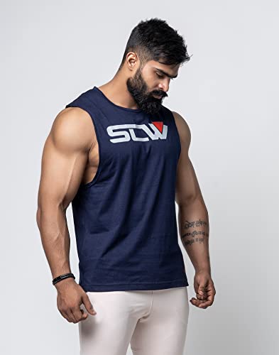 Image of JUARI BE A GENTLEMAN Cotton Regular Fit,Sleeveless, Gym Vest for Men, Set of 3 (Multicolour)