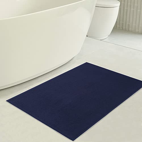 image for American Soft Linen Bath Rug, 17 in 24 in 100% Cotton Bath Mats Rugs f